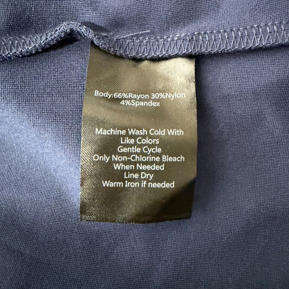 Montgomery Post Womens Ponte Boatneck Dress Navy Blue XXL NWT - Picture 8 of 8